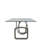 Tavarious Glass Top Metal Base Dining Table