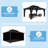 Hardtop Double-Roofed Aluminum Patio Gazebo Multiple Sizes-83942416