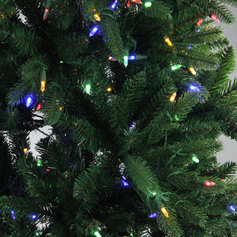 Lighted Artificial Fir Christmas Tree, 9' H