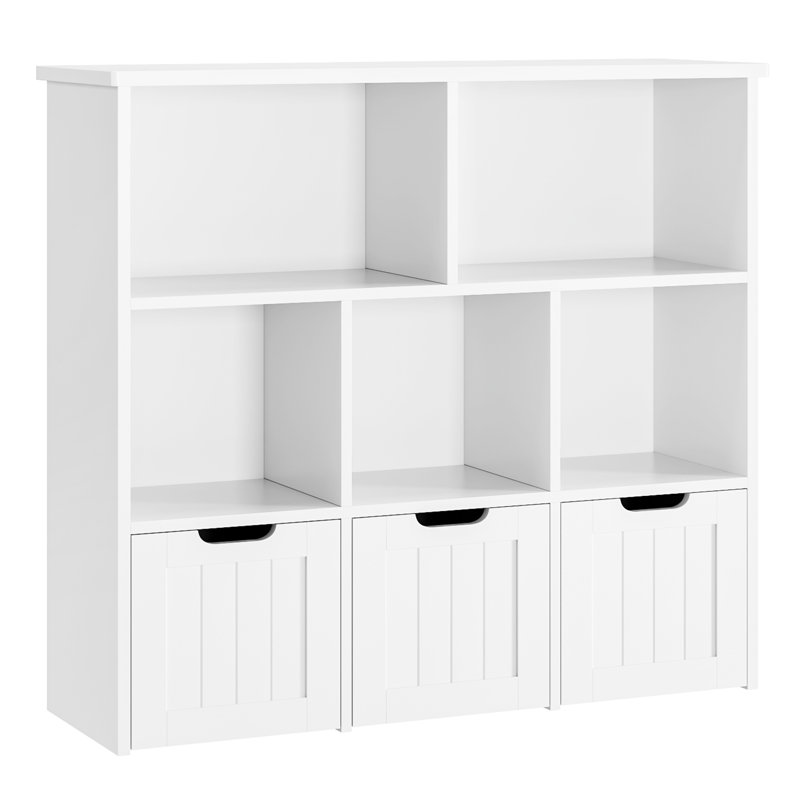 Kalb 39.4"W x 35.4'' H Toy Box and Organizer, White