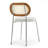 Boucle Low Rattan Back Side Chair-93021889