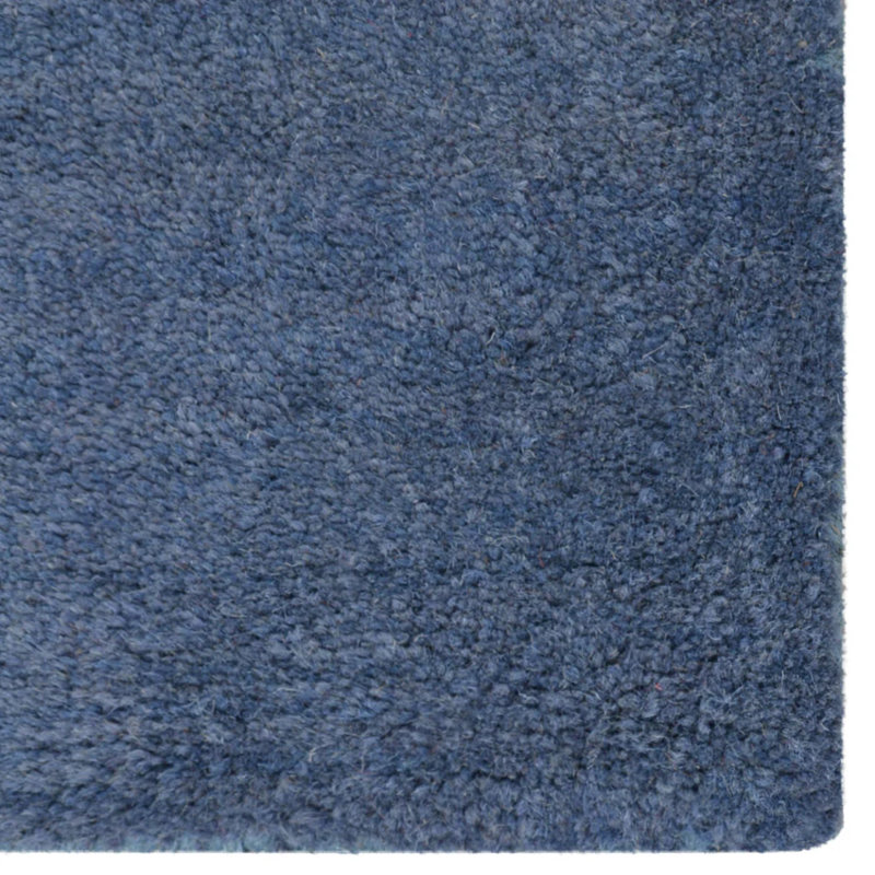 Glasscock Hand Tufted Wool Eco-Friendly Area Rugs - Square, Blue Beige Color, Contemporary Modern Design, High Pile Thick Handmade Anti Skid Area Rugs for Living Room, Bed Room