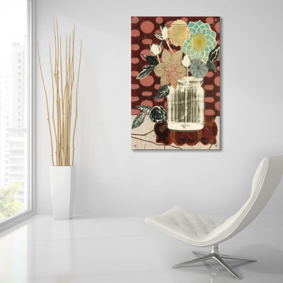 Winston Porter 'Floral Fling I Cream' by Candra Boggs Acrylic Glass Wall Art