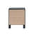 Morris 2 Drawer Nightstand Black-1110940126