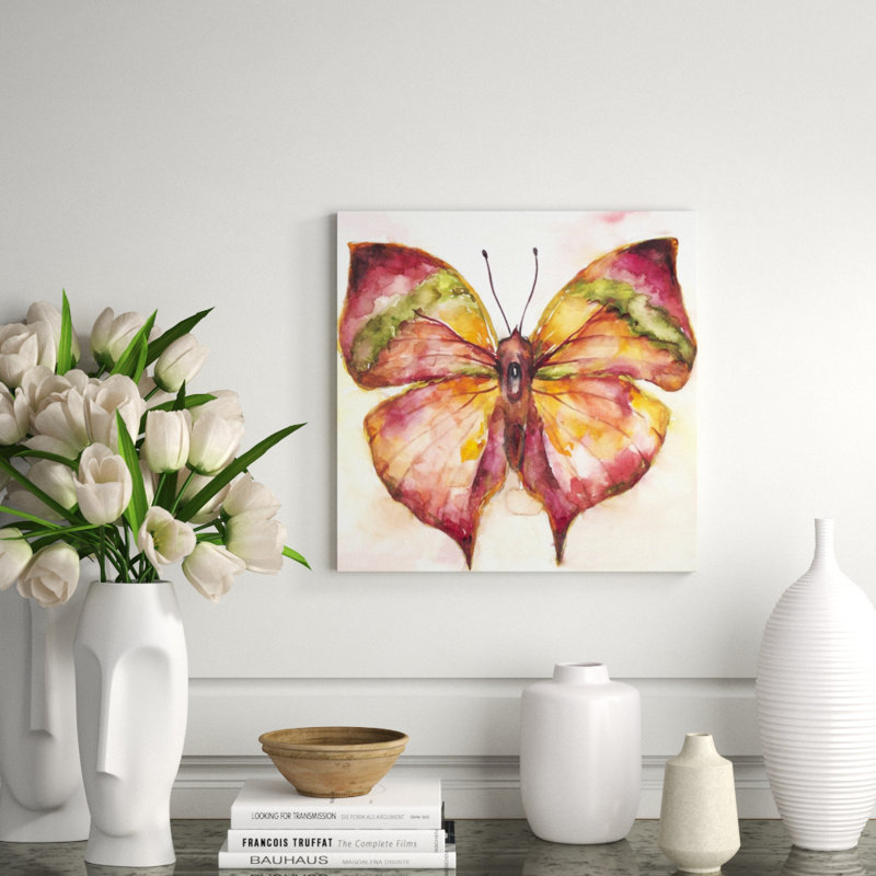 Vibrant Butterfly II Print by Beverly Fuller, Glass Coat, 20" H x 20" W x 1.5" D