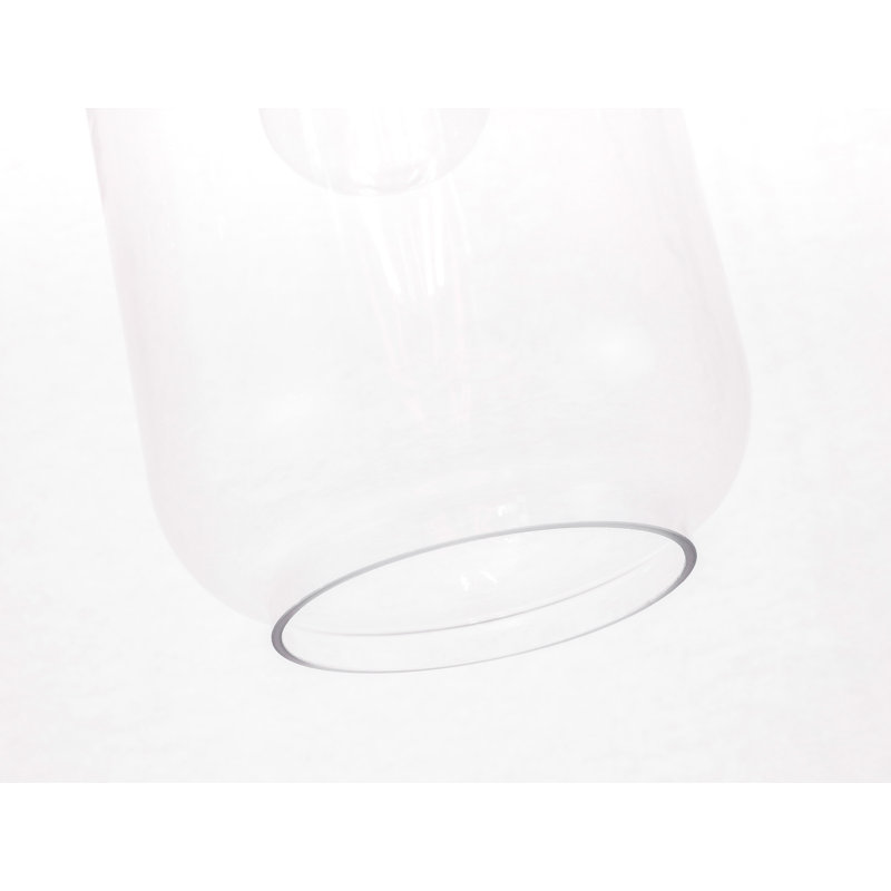 Drinkard 1 - Light Single Pendant, Brass, Clear, 12.6" H x 6.1" W x 6.1" D