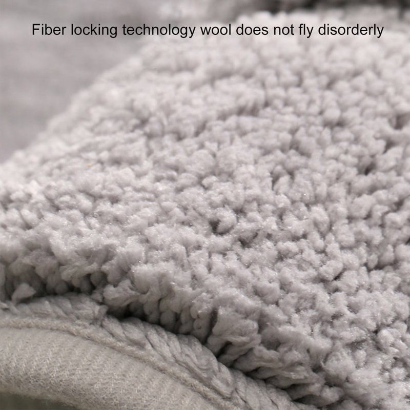 Sigala Microfiber Bath Mat, Light Grey