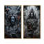 Hindouisme Rudras Stormy Slate - ensemble de 2 décorations murales de l'hindouisme-102575612-102575616