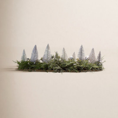 Lighted Bottlebrush Tabletop Tree Centerpiece