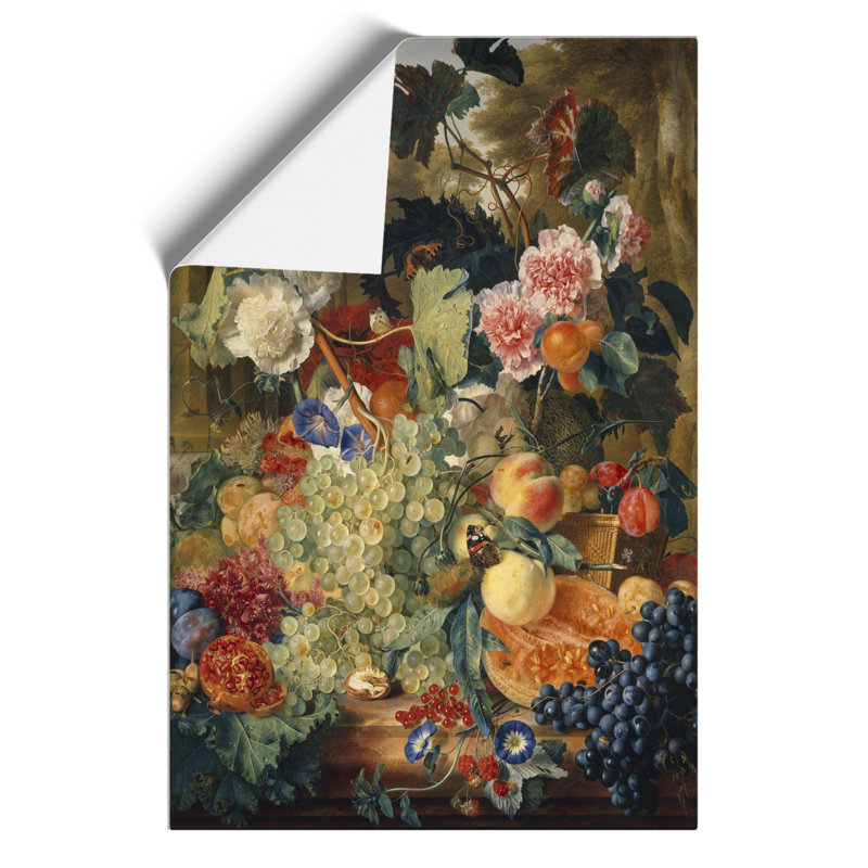 Still Life with Flowers and Fruit by Jan van Huysum - Frameless Print, 42cm H x 30cm W x 0.1cm D