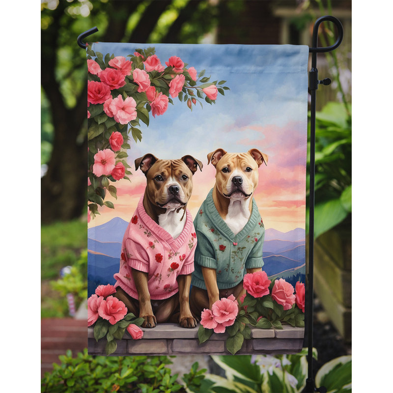 Drapeau pour chien double face en polyester H 15,5 po x l 11,25 po