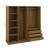 Open Freestanding Clothes Closet With 3 Drawers, Doorless Wooden Storage Closet Wardrobe With Shelves And Hanging Rods-476353405