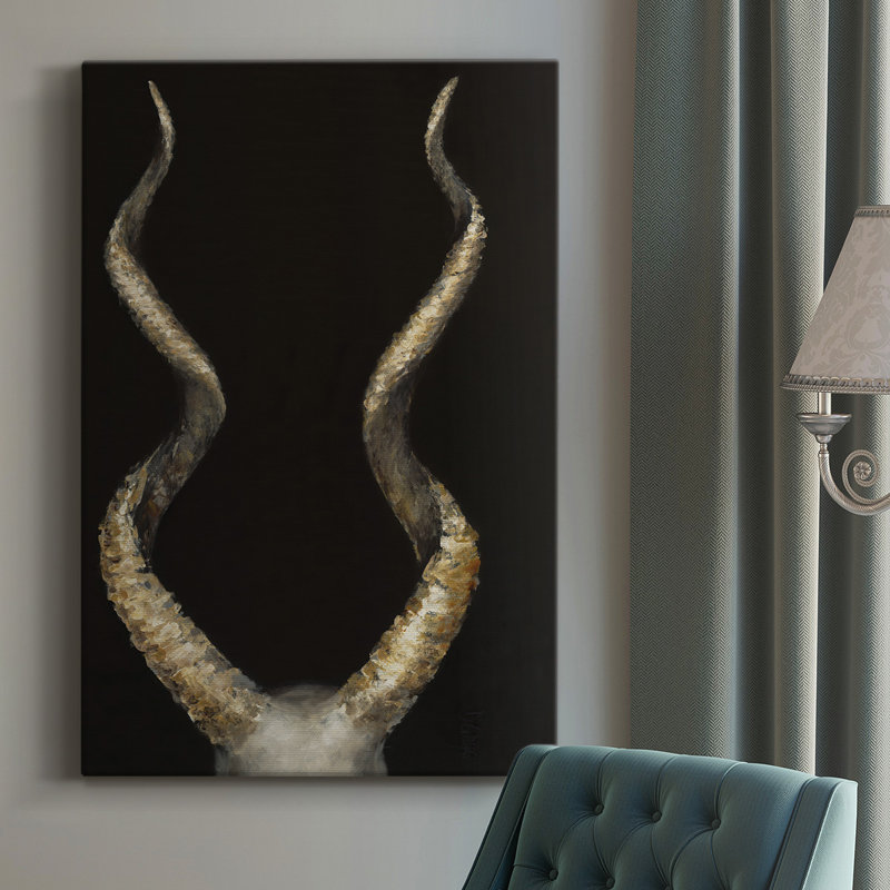 Toile tendue avec châssis en spirale à cornes d'antilope