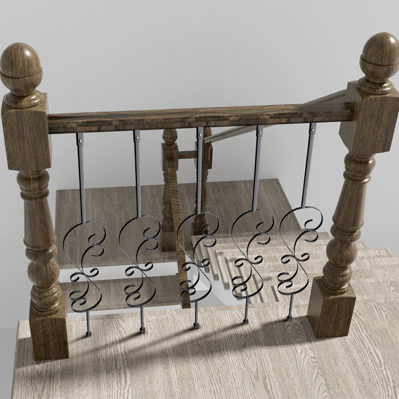 VEVOR Staircase Metal Balusters Decorative Banister Spindles