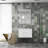32-Inch Gloss Wall-Mounted Bathroom Vanity with Double Drawers, Ceramic Sink, and Mirror Frame-1648487648