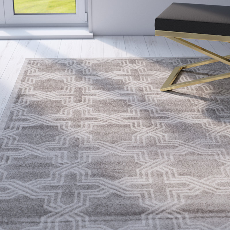 Tapis géométrique Daneya Performance, Rectangle 9 pi x 12 pi