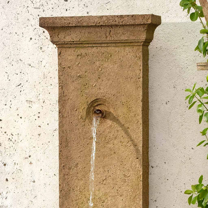 Relais Hand Crafted Weather Resistant Waterfall Fountain, Graystone