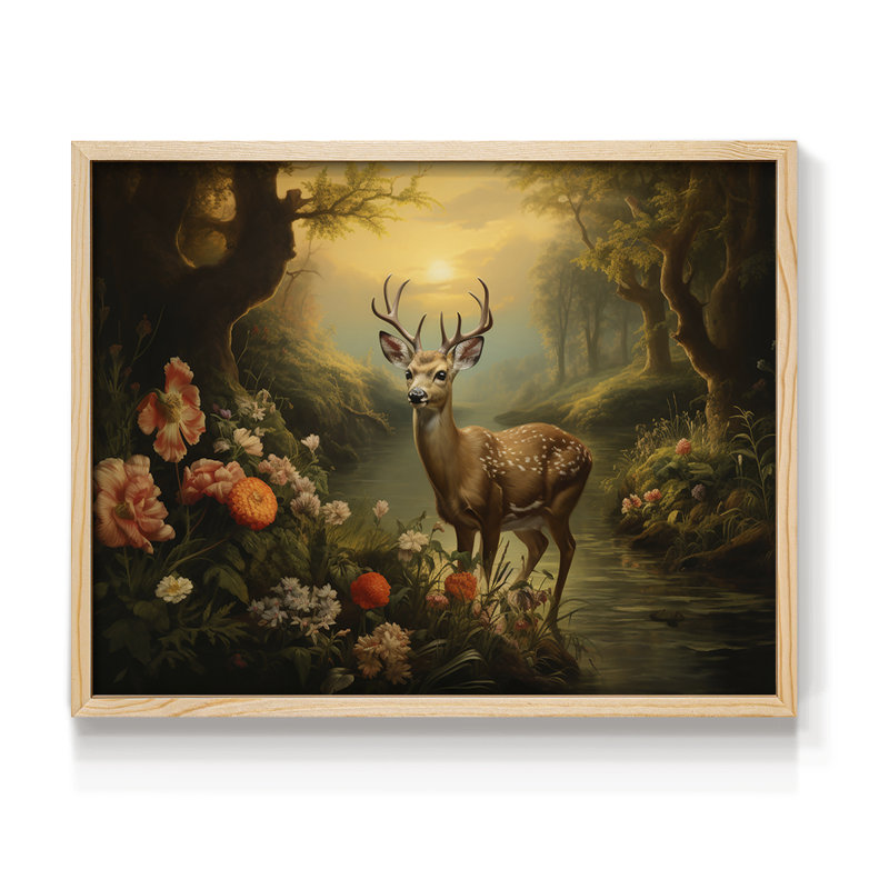 Faune - XXII - Reproduction encadrée - Restickable, H 8 po x l 10 po, Naturel