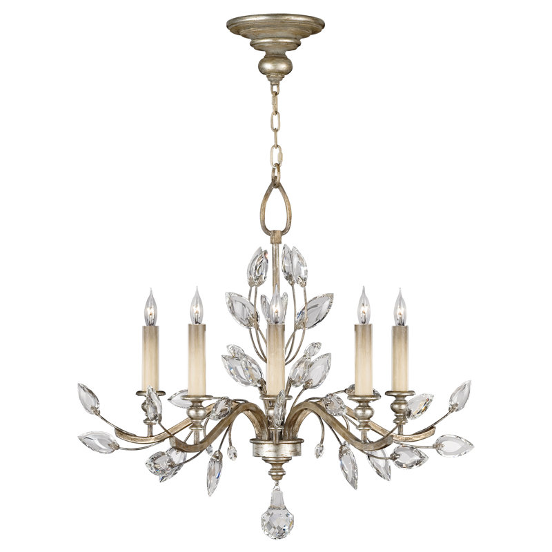 Lustre rond en cristal 32 po Laurel