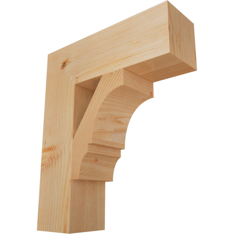Support de bloc Balboa, Sapin de Douglas lisse, L 5 1/2 po x P 20 po x H 24 po