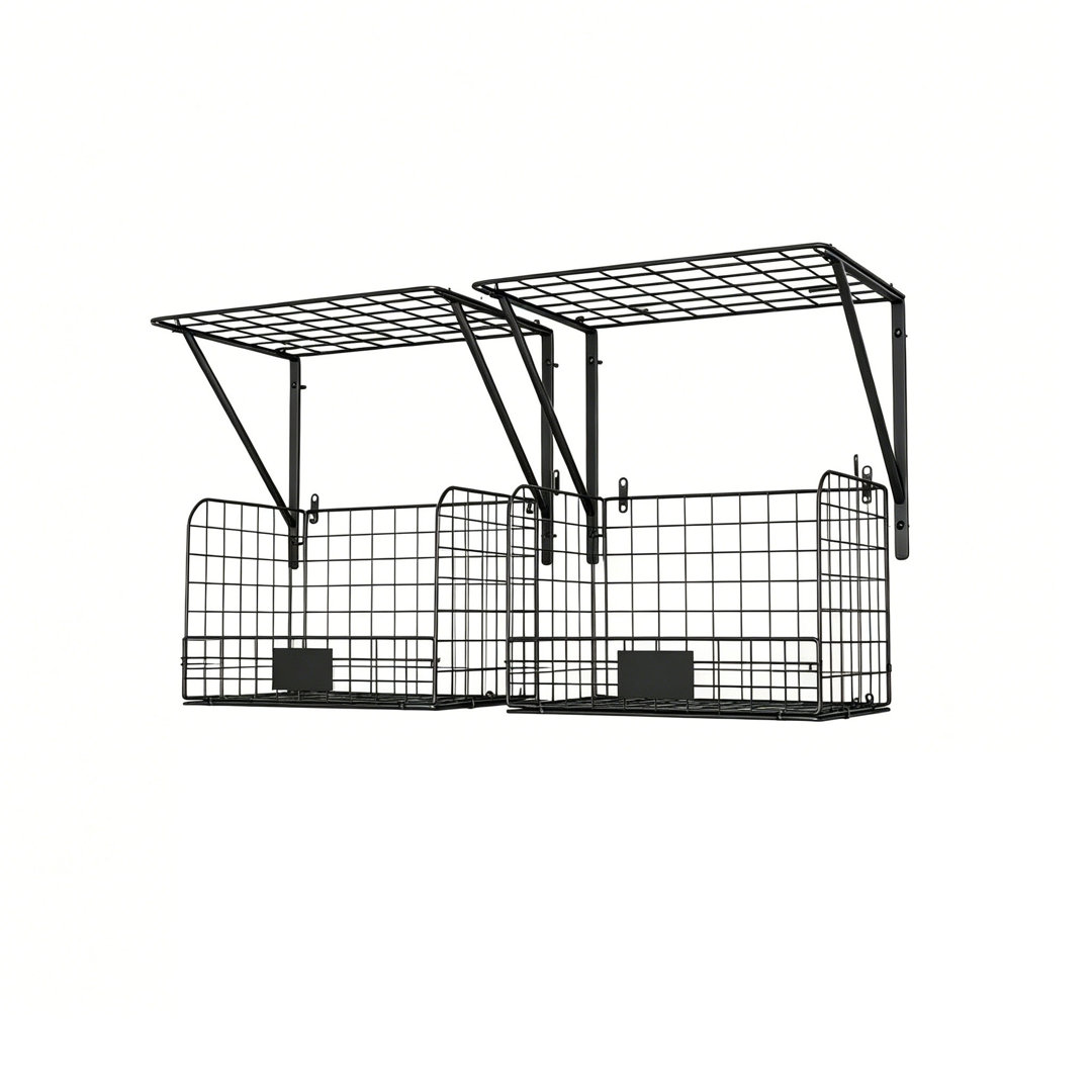35cm W Metal Wall Mounted Shelving Unit