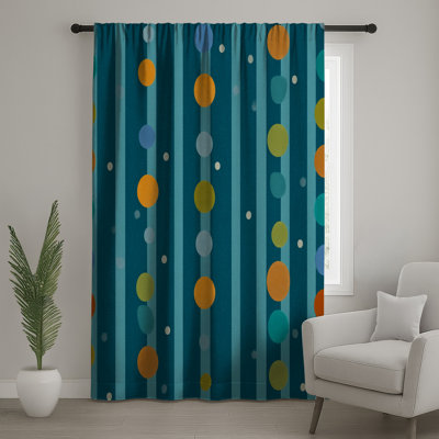 Rideaux à pois, voilages et voilages à pois - 1 panneau