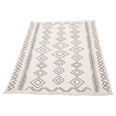 Tapis gris / ivoire Botsford Southwestern