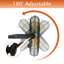 Ventilateur mural extérieur haute vitesse de 20 pouces, 5100 CFM, IP44 résistant aux intempéries, cordon de 9 pieds, pour une utilisation sur le patio et le poste de travail - Homologué UL