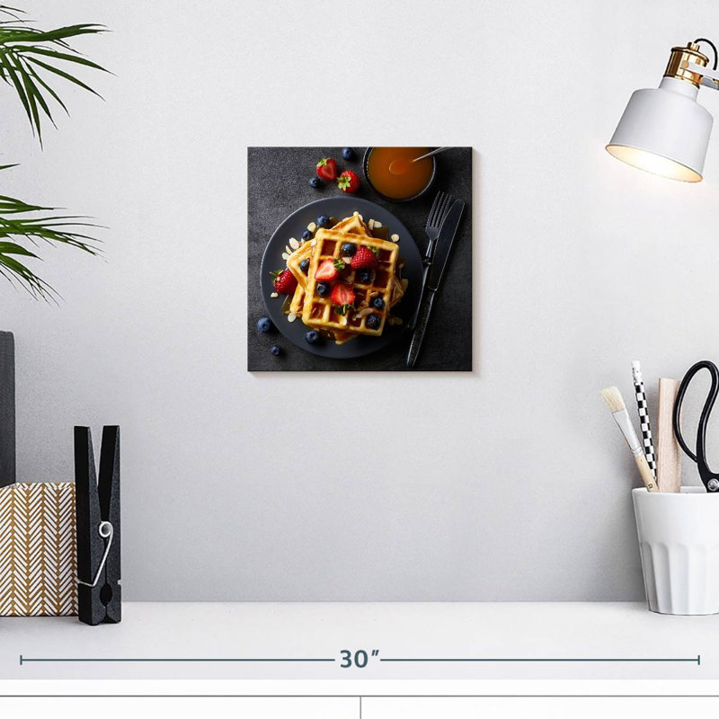 Yarlin Waffles For Breakfast, 10'' H x 10'' W