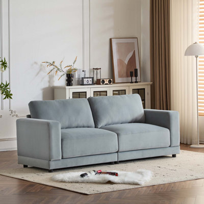 Sapkal Fabric Upholstered 2-Seater Sofa