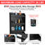 BLACK Three-layer  Work Station Storage Cabinet storage cabinet Flip Up Work Tray with Spring Loaded Tissue Tensioner Aluminium Garage
