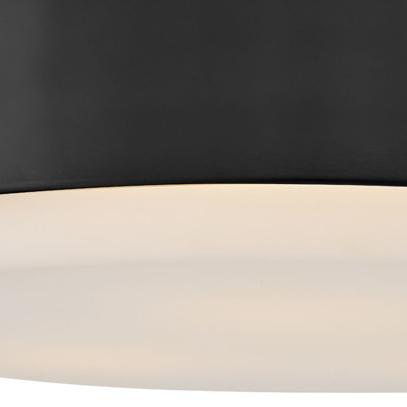 Hinkley Cedric Flush Mount Flat, Black