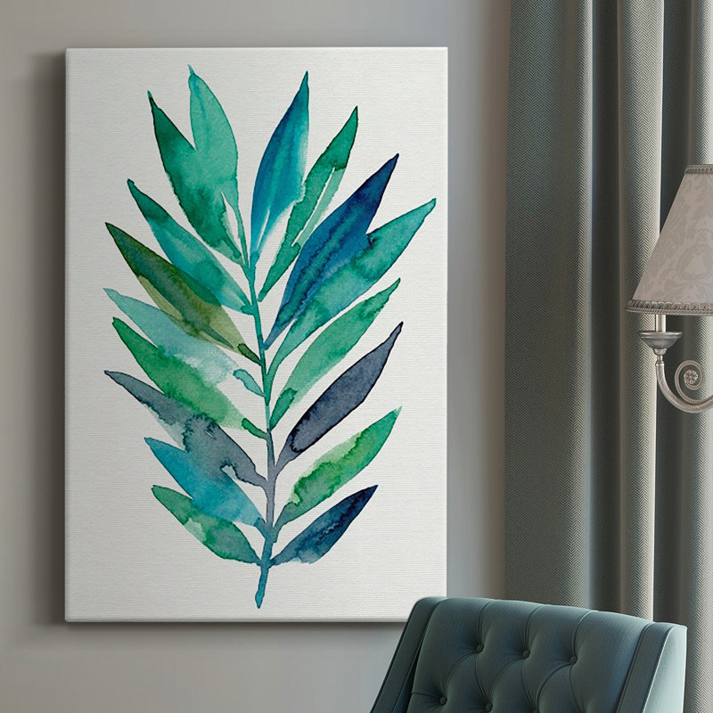 Impression sur toile tendue Palm Frond Flow II, H 60 po x l 40 po x P 1 po