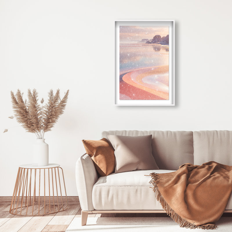 Coastal Dream Framed Graphic Art, 16.5"H x 11.5"W, White Shadowbox