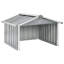Remise de jardin standard durable en acier galvanisé gris Vidaxl-114612435-114612429