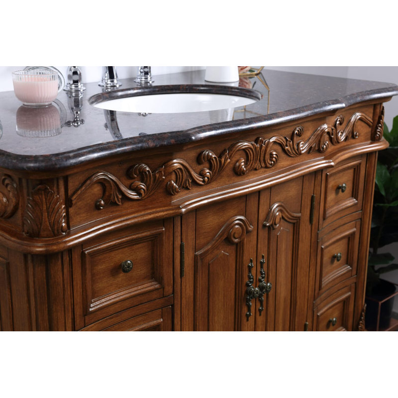 Ensemble de meuble-lavabo simple 42 po Northwich, Teck, Noir