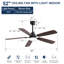 Ventilateur de plafond Mihane avec lumières DEL-1386917463-1386917462
