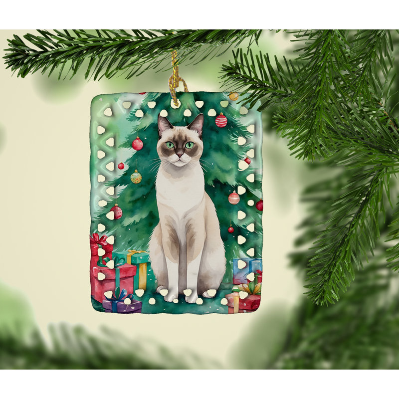 Ornement en porcelaine Snowshoe, Snowshoe