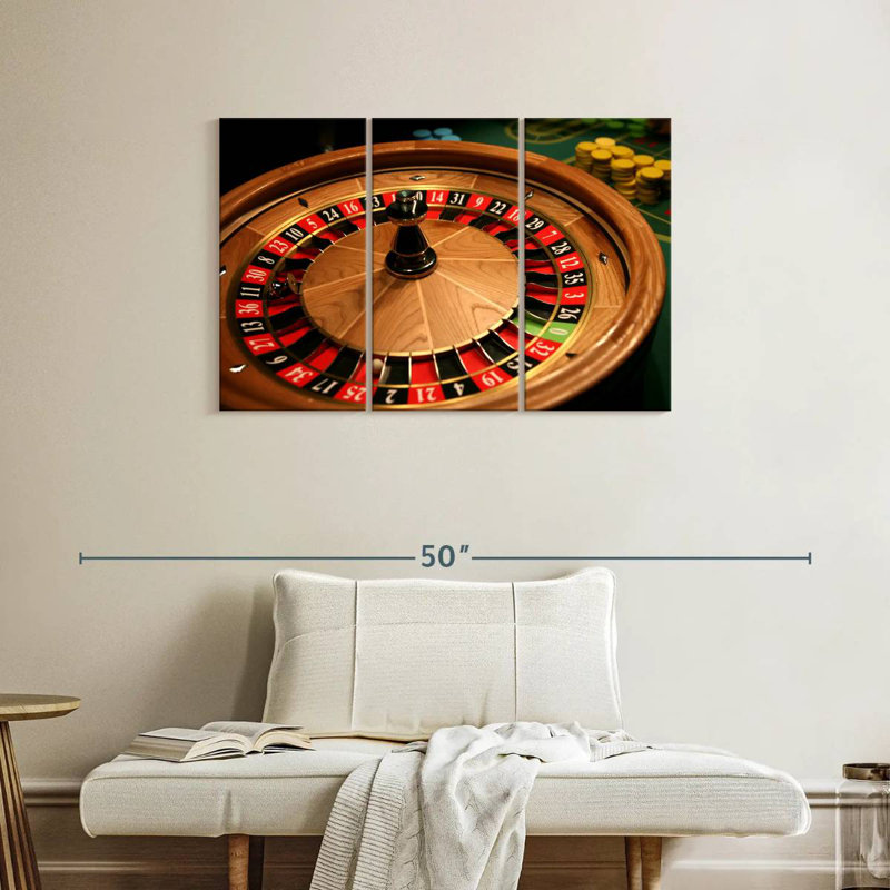 Classic Roulette Table, 24" H x 38" W