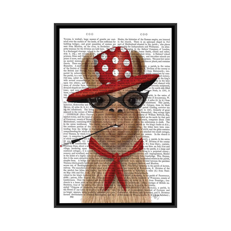 «Fabulous Llama» par Fab Funky - impression d'art graphique, Aucun mat, H 26 po x l 18 po x 1,5 po, Toile avec cadre noir