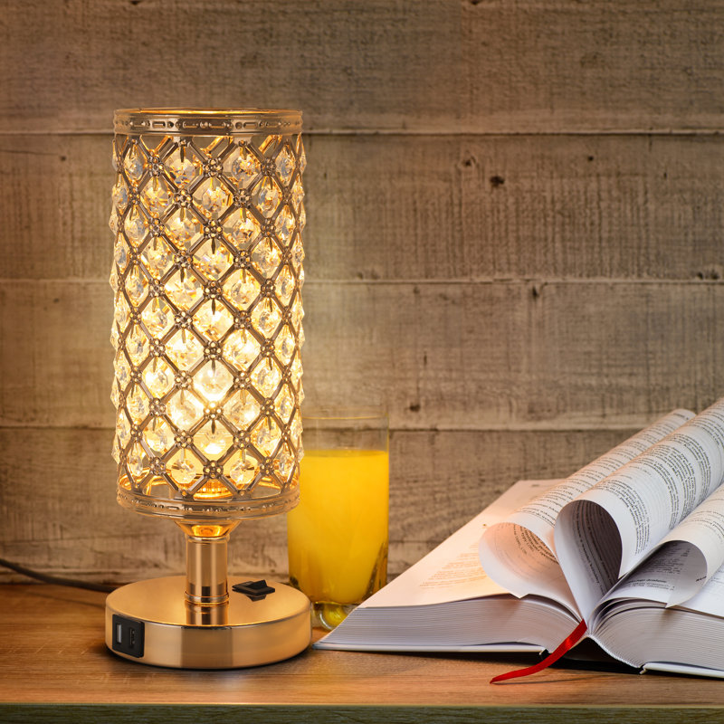 Dealia Metal USB Table Lamp