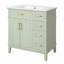 Meuble-lavabo 30 po avec lavabo en céramique-607451528