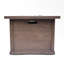 Foyer d'extérieur carré au gaz 40 000 - Béton brun, l 32 po x H 24 po, cour de style rustique 40000 pour brun, 33,02 po x 23,72 po, patio design