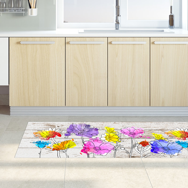 Furnell Floral Area Rug, Rectangle 52 x 280cm