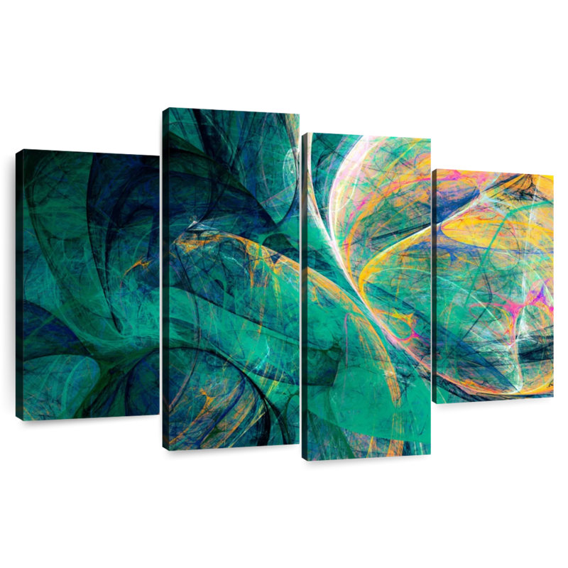 Avery mystique abstrait, H 22 po x l 36 po