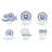 Allround - Onion Pattern 10 Piece Dinnerware Set, Service For 2