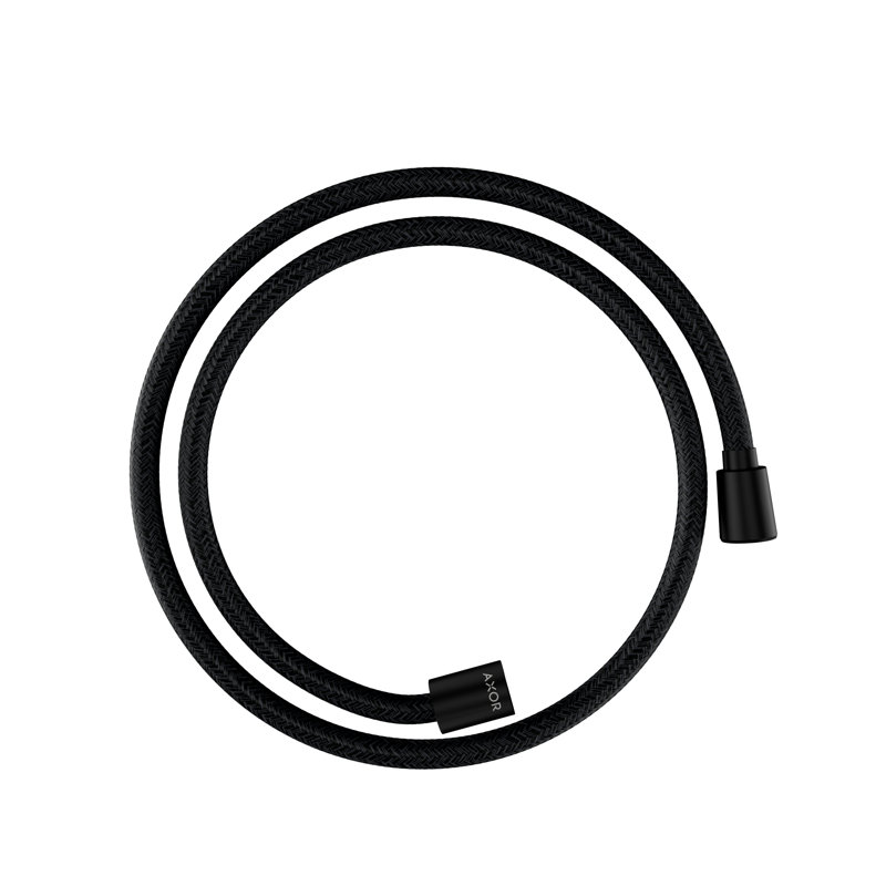 AXOR Shower Solutions Textile Hose with Cylindircal and Conical Nut, 49", Matte Black