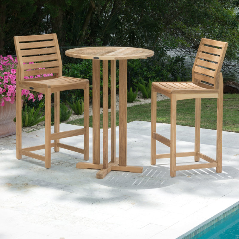Westminster Teak 30 Inch Round Bar Table