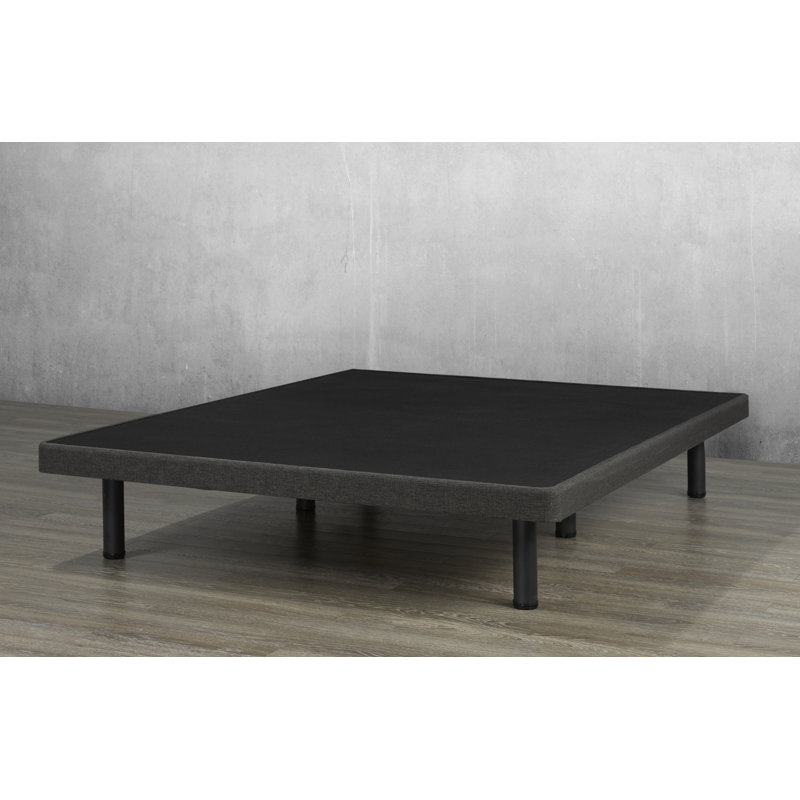 Lit plateforme tapissier Spade, Espresso, Grand