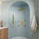 3-Function 12 Inch Temperature Digital Display Shower System With 2-Setting Slider Bar Handheld And 4Pcs Body Jets